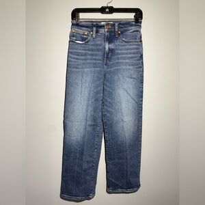 Madewell Women's Straight Leg Blue Jeans